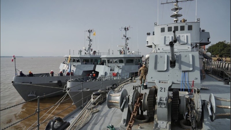 El patrullero A.R.A. “King” y las lanchas de instrucción para cadetes A.R.A. “Ciudad de Ensenada” y A.R.A. “Ciudad de Berisso” arribaron a Rosario.