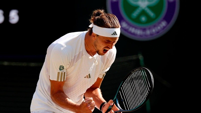Zverev es el primer finalista de Wimbledon.