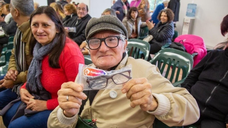 Lentes para adultos mayores.