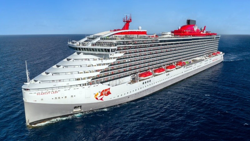 El Scarlet Lady debió modificar su itinerario (Virgin Voyages).