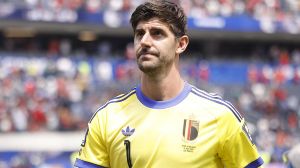 Thibaut Courtois, el arquero de Bélgica, fue reemplazado ante España por una lesión.