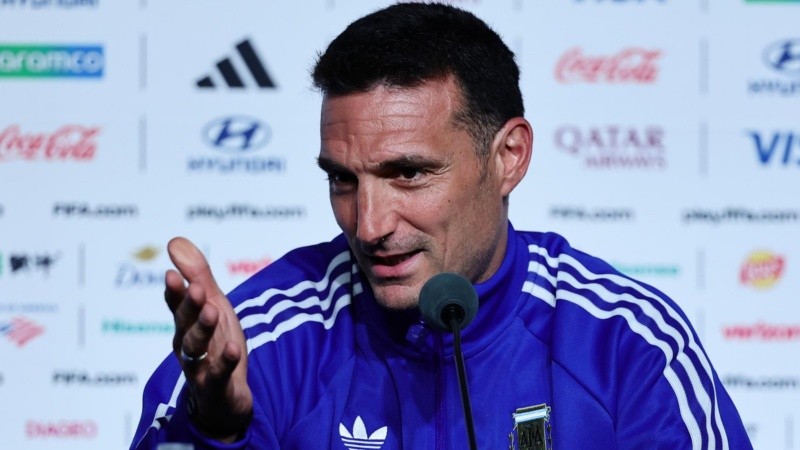 Scaloni habló con los medios en la previa del cruce de Argentina ante Suiza por los cuartos del Mundial.