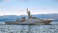 El HMS Medway en pruebas de mar en 2018.