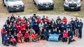 Los 40 rescatistas y los perros de búsqueda que integran USAR regresaron este domingo (Prensa Gobernación)