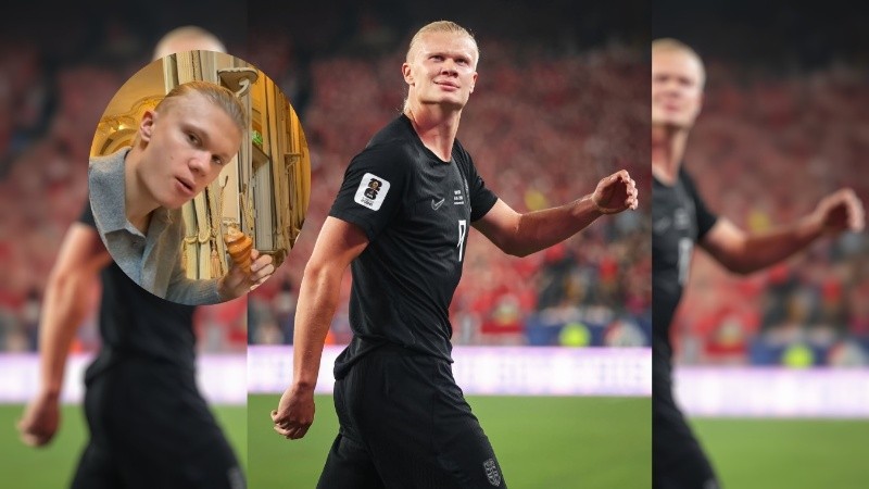 El delantero Erling Haaland (Instagram).