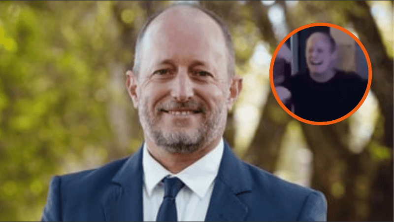 Martín Insaurralde reapareció en un encuentro privado en Puerto Madero.