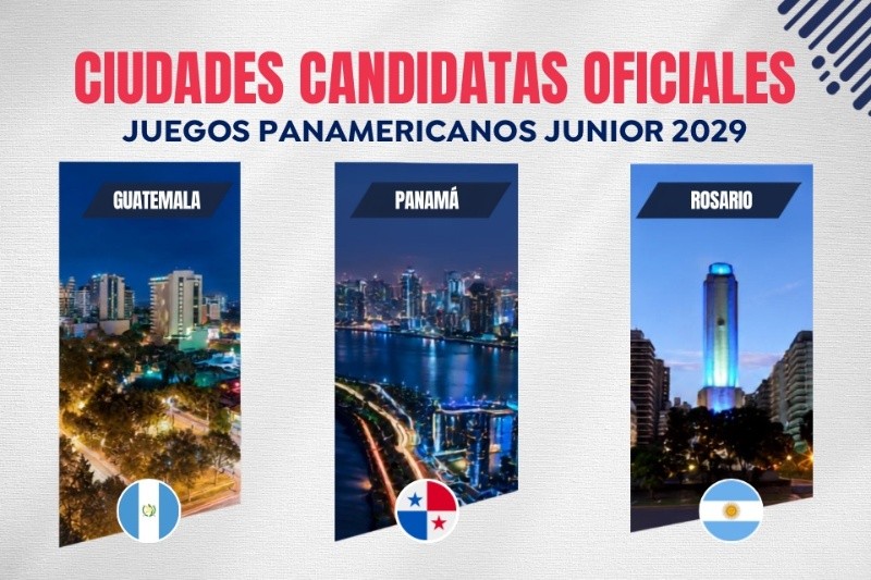 Guatemala, Panamá y Rosario: las tres candidatas para recibir los Panamericanos Junior en 2029.&nbsp;