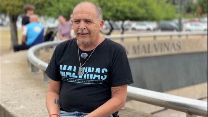 Julio Más, excombatiente de Malvinas de Rosario.