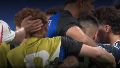 El momento en que Jude Bellingham le pegó a Valentín Barco cuando festejaba con el equipo argentino.