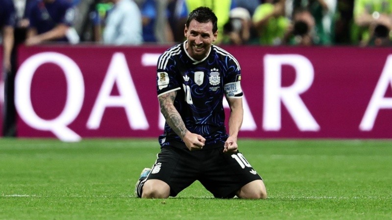 El desahogo de Messi apenas terminó el partido en Atlanta.
