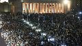 Entre 350 y 400 mil personas festejaron en el Monumento.