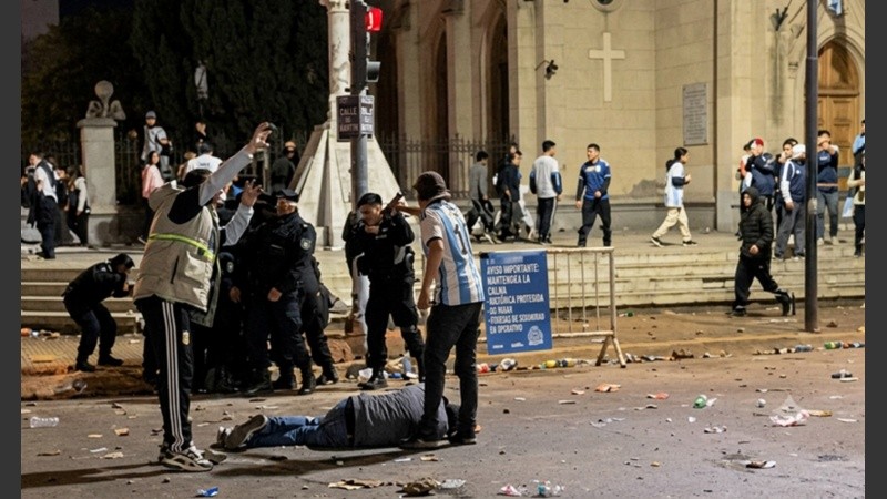 Catedral. El centro de Venado Tuerto fue escenario de una batalla campal. Foto: Venado 24.