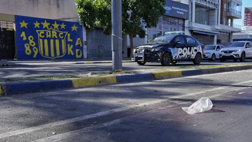 La escena del doble crimen en Reconquista y Avellaneda, Arroyito.