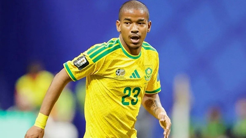 El futbolista sudafricano Jayden Adams.
