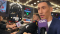 Di María fue a un teatro porteño y allí lo abordó la prensa.