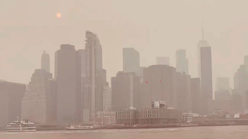 El humo se hizo presente en Nueva York.