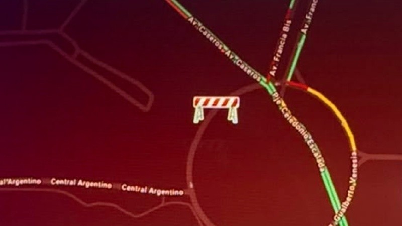 La calle fue vallada por seguridad.
