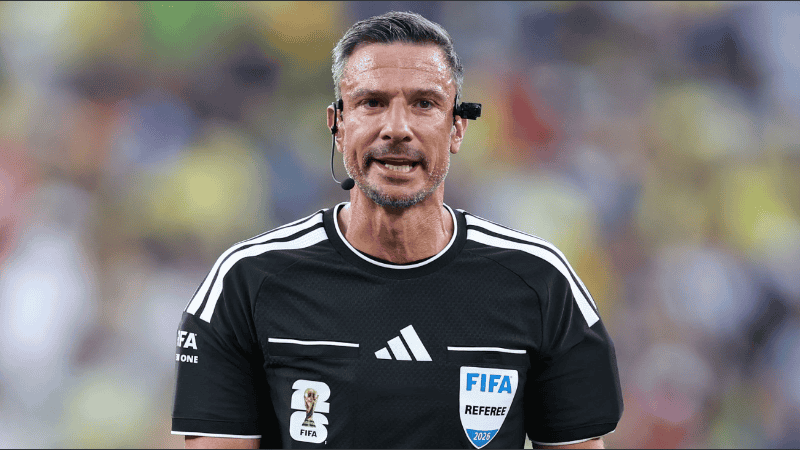 El árbitro de la final entre Argentina y España tiene pasado mundialista y un antecedente que generó polémica.