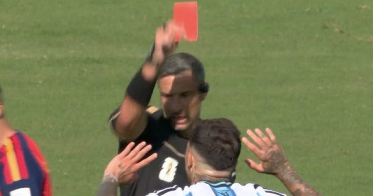 Final caliente: Enzo Fernández vio la roja y Messi reclamó una expulsión de Cucurella por taparse la boca sobre el cierre