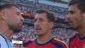 Otamendi y Rodri protagonizaron un cruce mano a mano.
