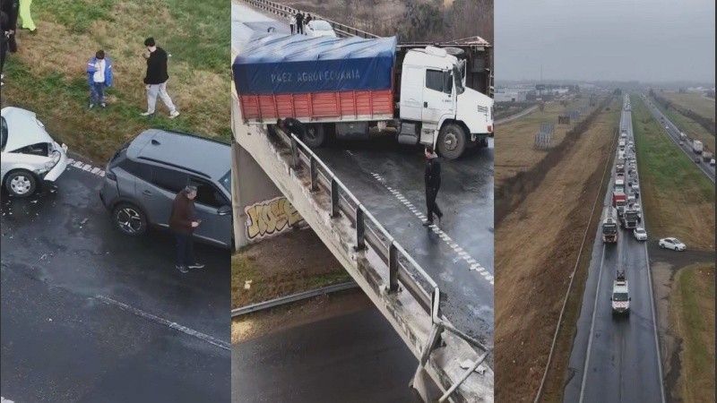 Tres choques tuvieron lugar en la autopista a Buenos Aires.