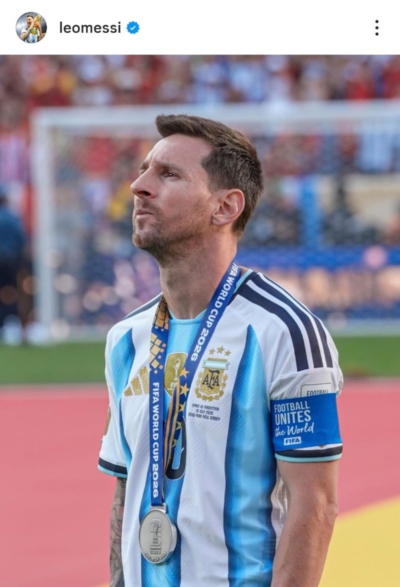 La foto que eligió Messi para hablar por primera vez tras la caída en la final del Mundial 2026. La foto que eligió Messi para hablar por primera vez tras la caída en la final del Mundial 2026.