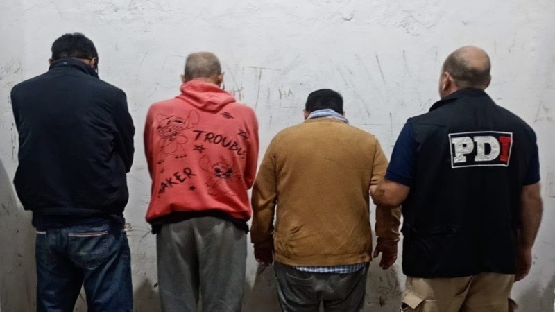 Los tres detenidos de 46, 54 y 63 años (GSF).
