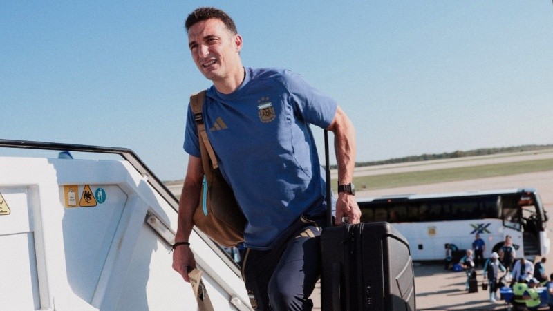 El entrenador argentino pasará unos días en Pujato con su familia.