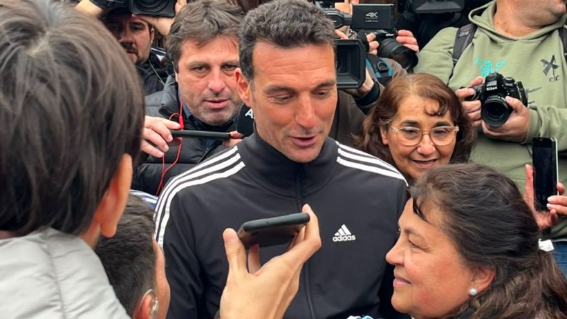 Scaloni ya está con su familia en Pujato.