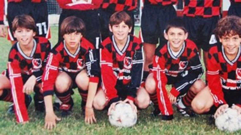 &nbsp;Una foto de Messi cuando jugaba en las inferiores de Newell's.