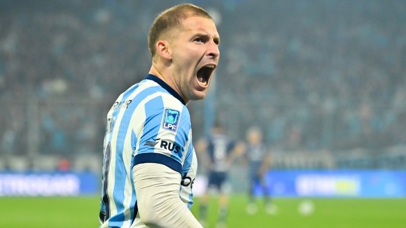 El ex Newell's jugó un buen partido para Racing (Fotobaires).