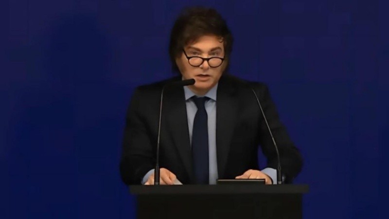 El presidente argentino Javier Milei.