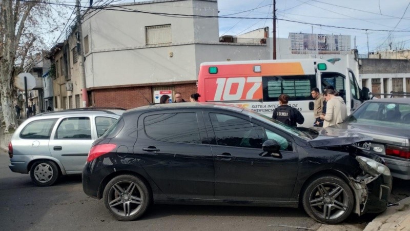 Uno de los vehículos siniestrados.