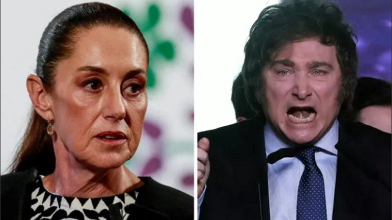 Claudia Sheinbaum le responde a Javier Milei.