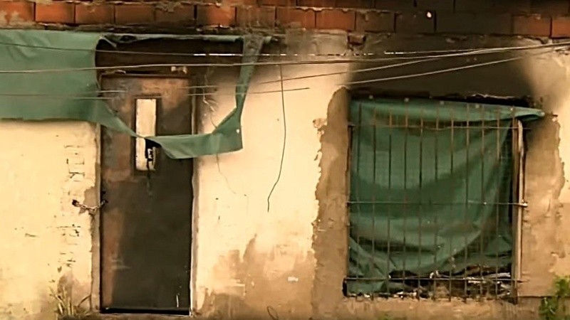 La casa del siniestro del lunes en la capital provincial. (imagen El Tres)
