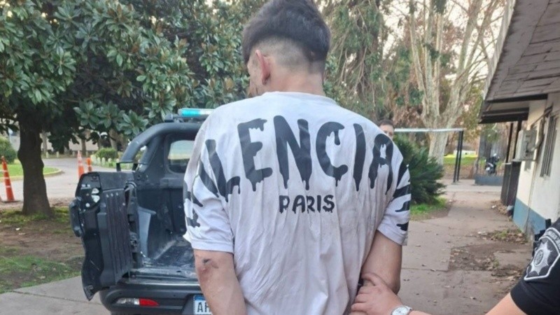 Rodríguez, preso por un raid delictivo que no se limitaría a zona norte. (PSF)