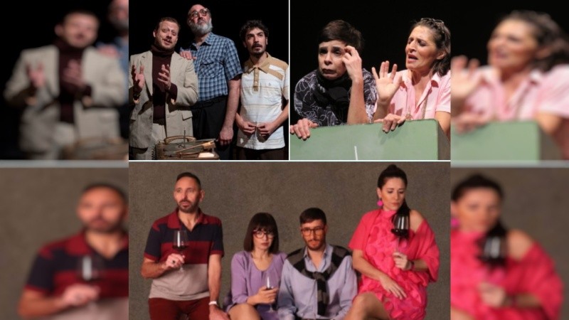 Parte de la cartelera teatral de Rosario.