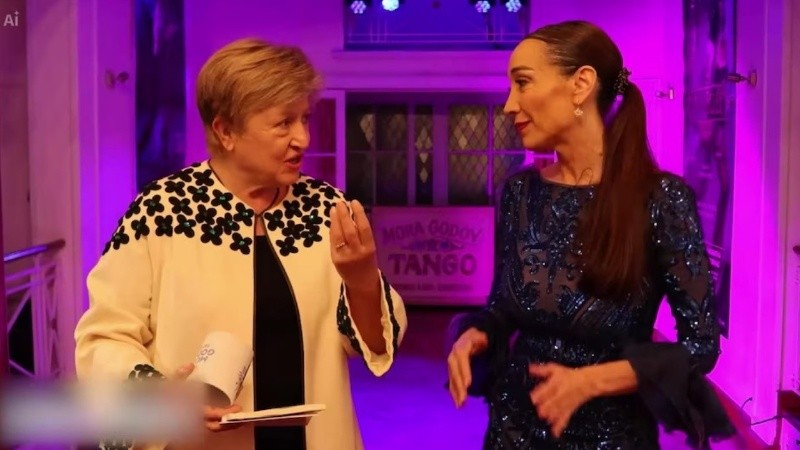 La bailarina habló del encuentro