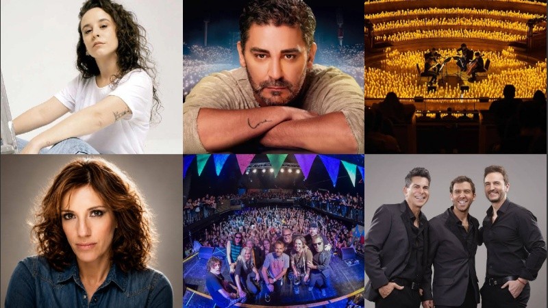 La agenda del fin de semana reúne recitales, danza, homenajes y conciertos a la luz de las velas en distintos espacios de Rosario.