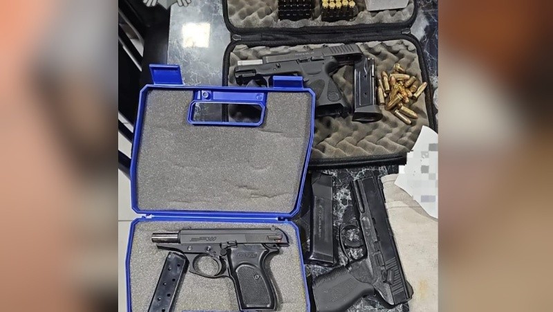 &nbsp;Armas incautadas en los operativos.