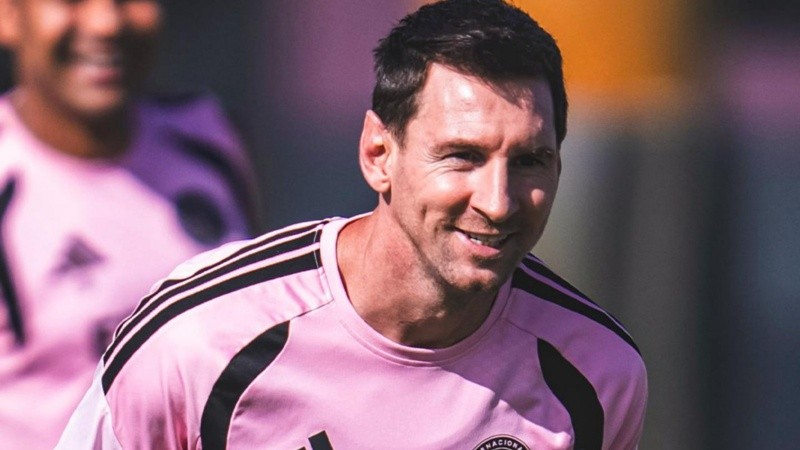 Messi volvió a practicar el miércoles pasado con Inter Miami.