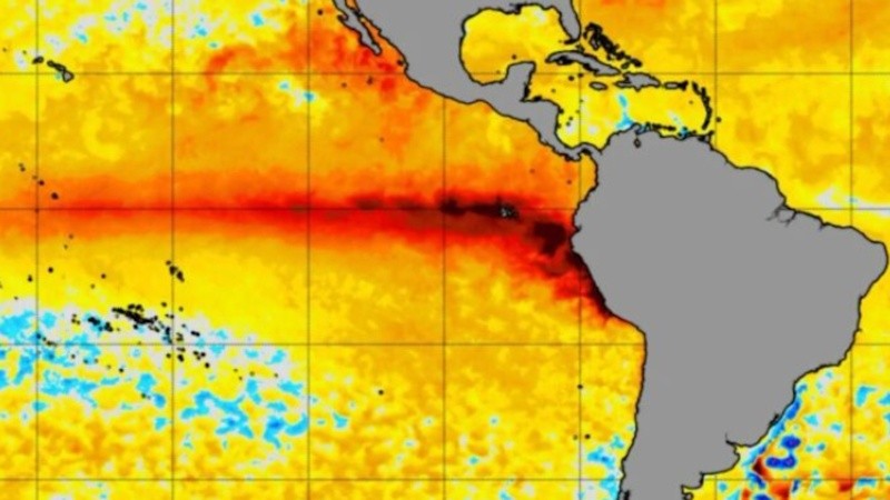 El Niño es un fenómeno climático que consiste en la elevación anómala de la temperatura superficial del océano Pacífico central y oriental.