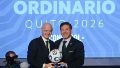 Infantino y Domínguez ya no parecen estar tan juntos (EFE).