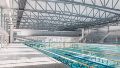 Un rénder de cómo se verá la piscina olímpica.