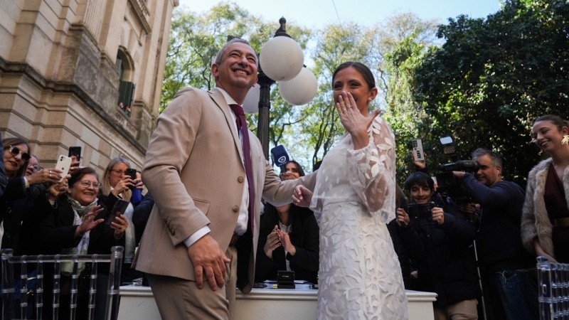 &nbsp;El propio Javkin se casó en septiembre pasado en el pasaje Luetich. (Foto: Alan Monzón / Rosario3)