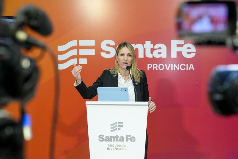 &nbsp;La vocera Coudannes este lunes en la conferencia de prensa