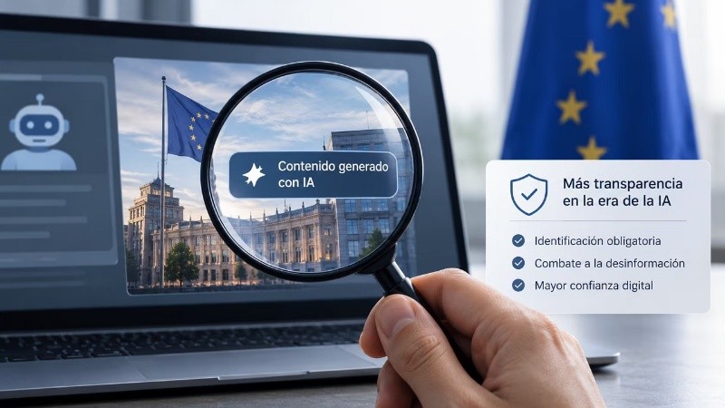 La Unión Europea impuso nuevas regulaciones para los contenidos generados con IA, que deberán estar etiquetados.