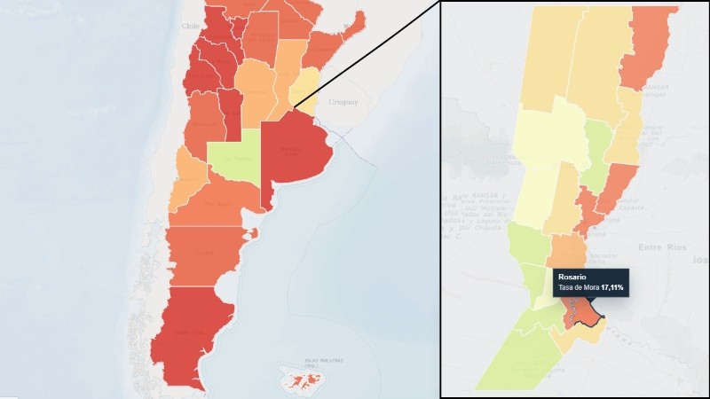El mapa de la deuda es una herramienta elaborada por el CEC con datos oficiales.
