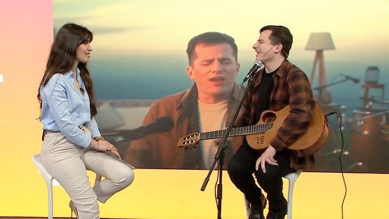 Nahuel Pennisi en De 12 a 14 (el TresTV).