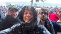 El rosarino y sus músicos marcharon en Bariloche
